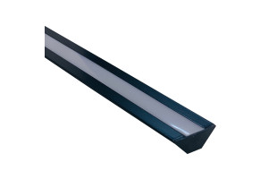 16154224 Накладной алюминиевый угловой профиль для светодиодной ленты, анодированный, черный 08-07-Ч Apeyron