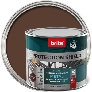 Грунт-эмаль по ржавчине Brite Protect Shield цвет коричневый 2 л