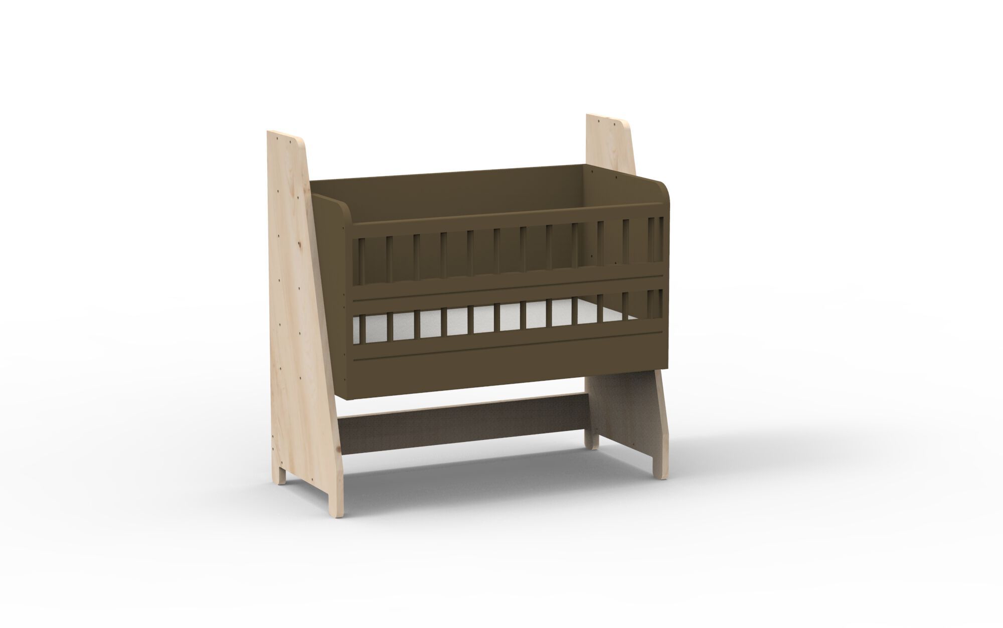 Лакированная деревянная кровать для сна Mathy by Bols ASYMETRY ARCH-00052185 - Вид №17