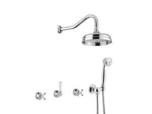 Набор для душа из хромированной латуни