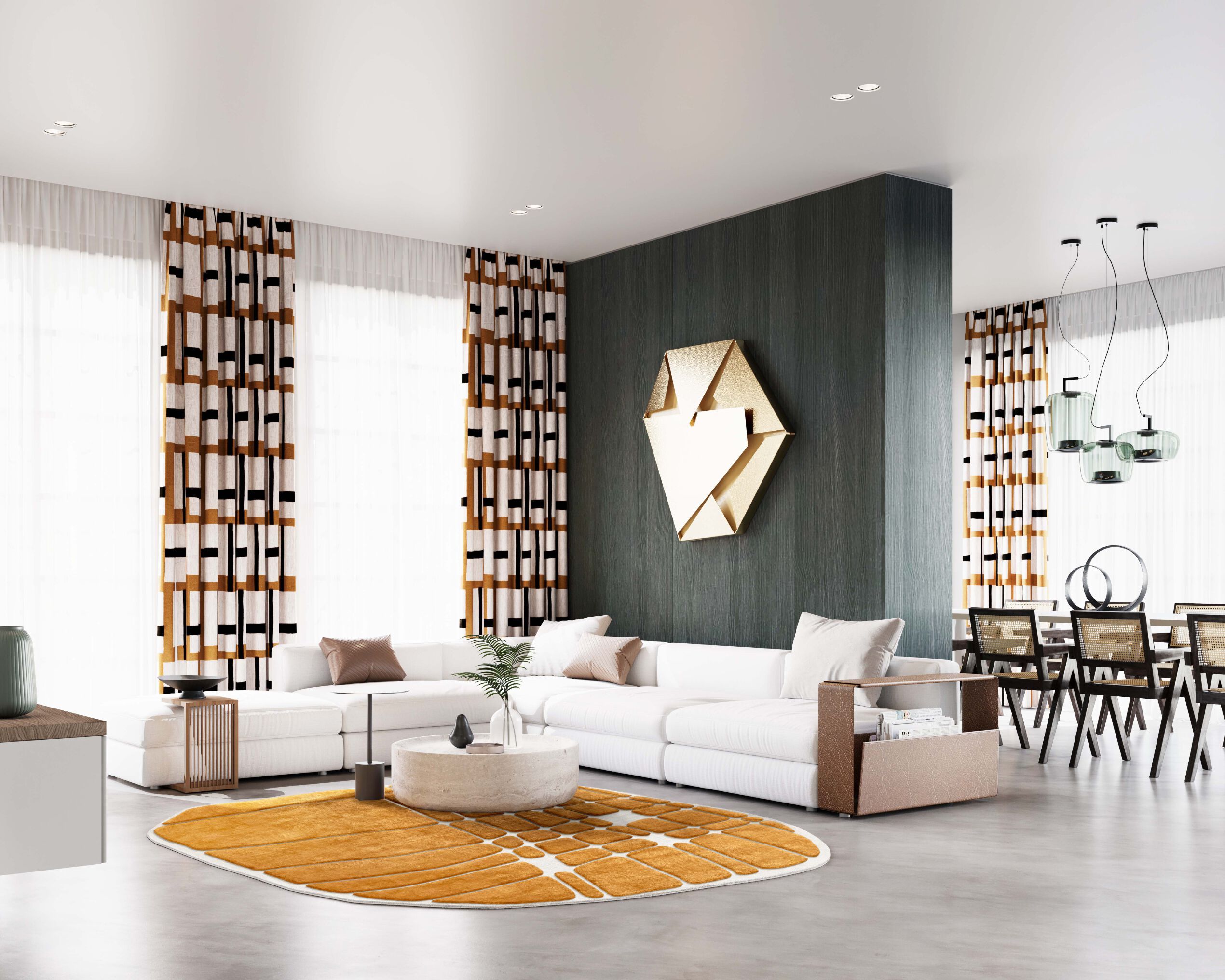 Изогнутый ковер ручной работы Tapis Rouge стрейч ARCH-00124135 - Вид №4