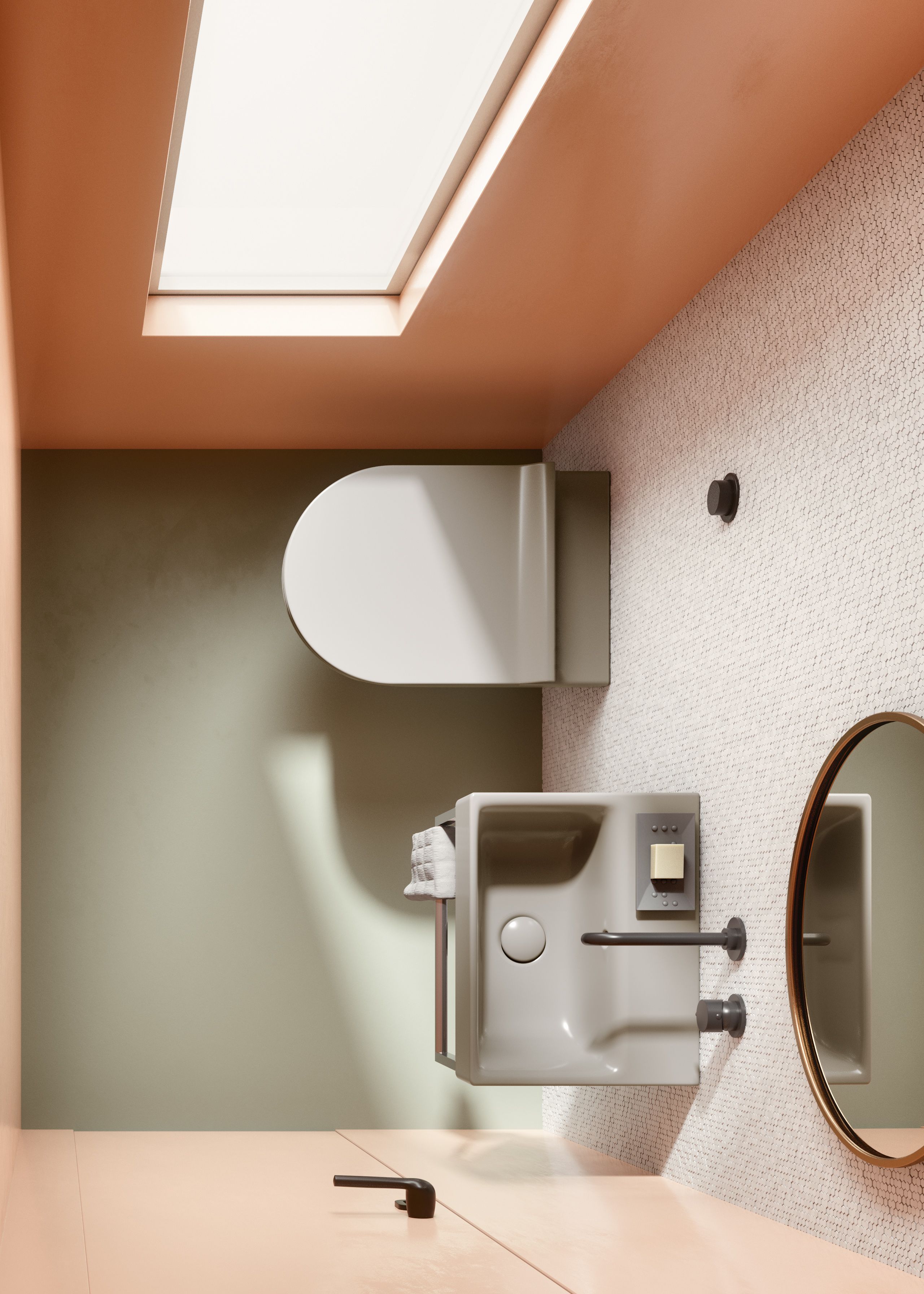 Керамический настенный туалет GSI ceramica Color Elements ARCH-00096377 - Вид №11