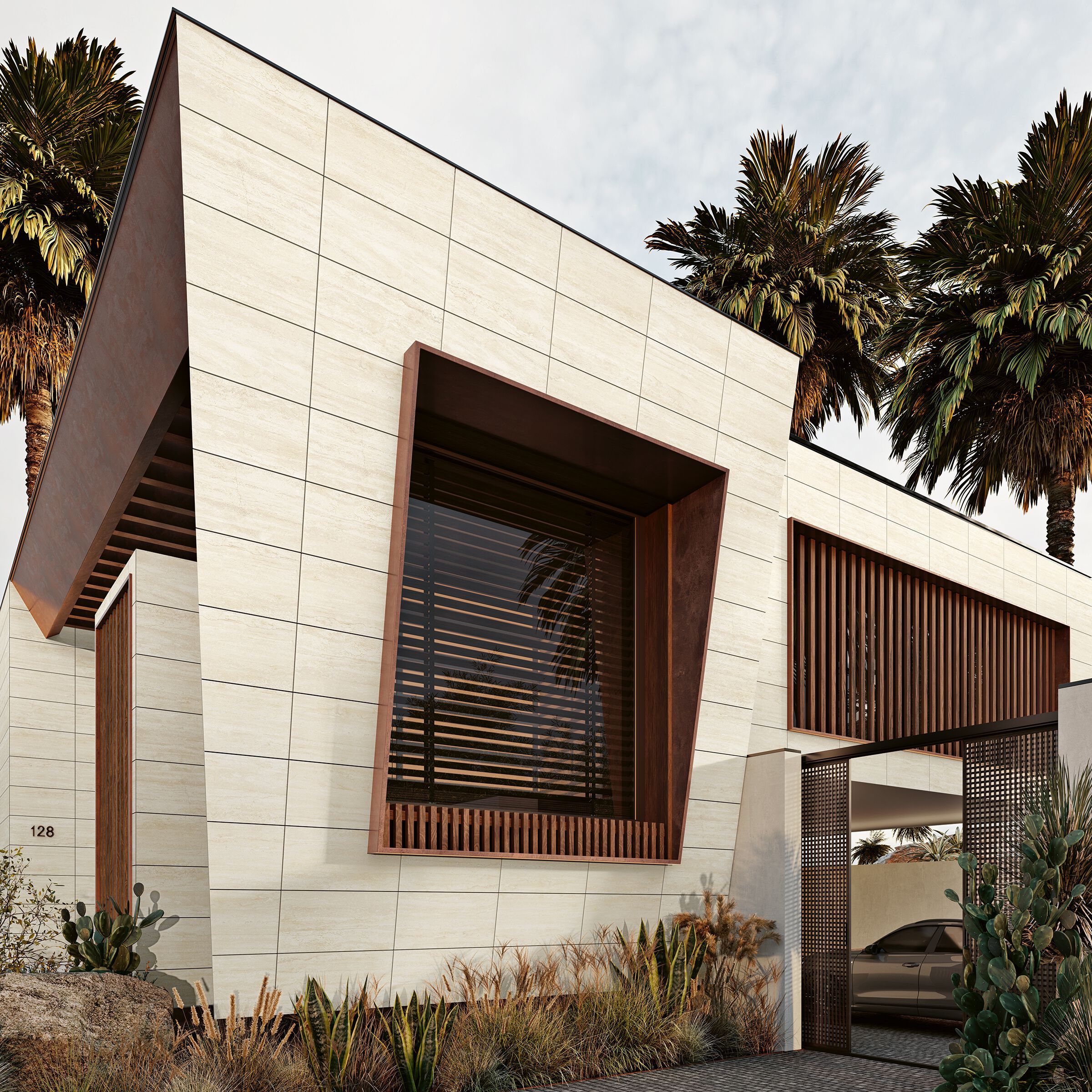 Пол / облицовка керамогранита с эффектом камня Revigrés ARCH-00141780 - Вид №1