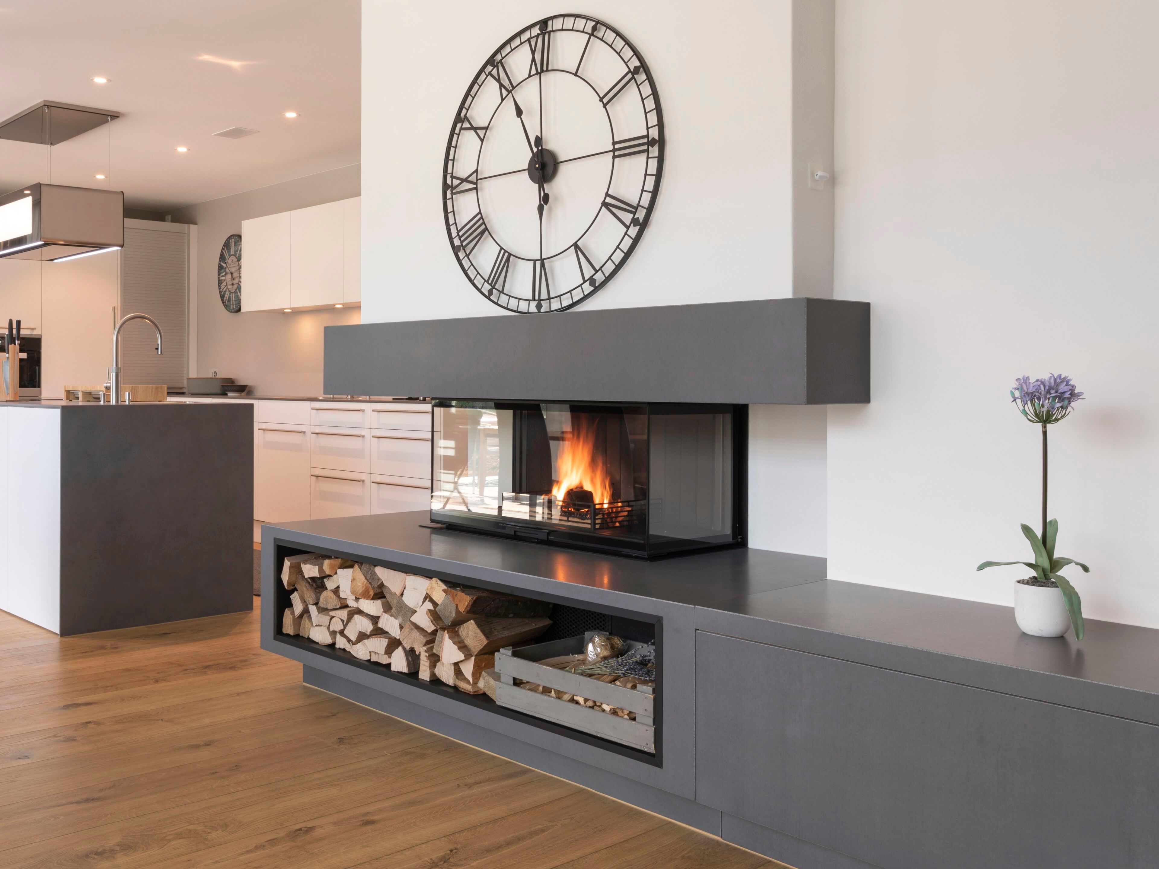 Стальной тройной фасад дровяной камин RÜEGG RIII ARCH-00127187