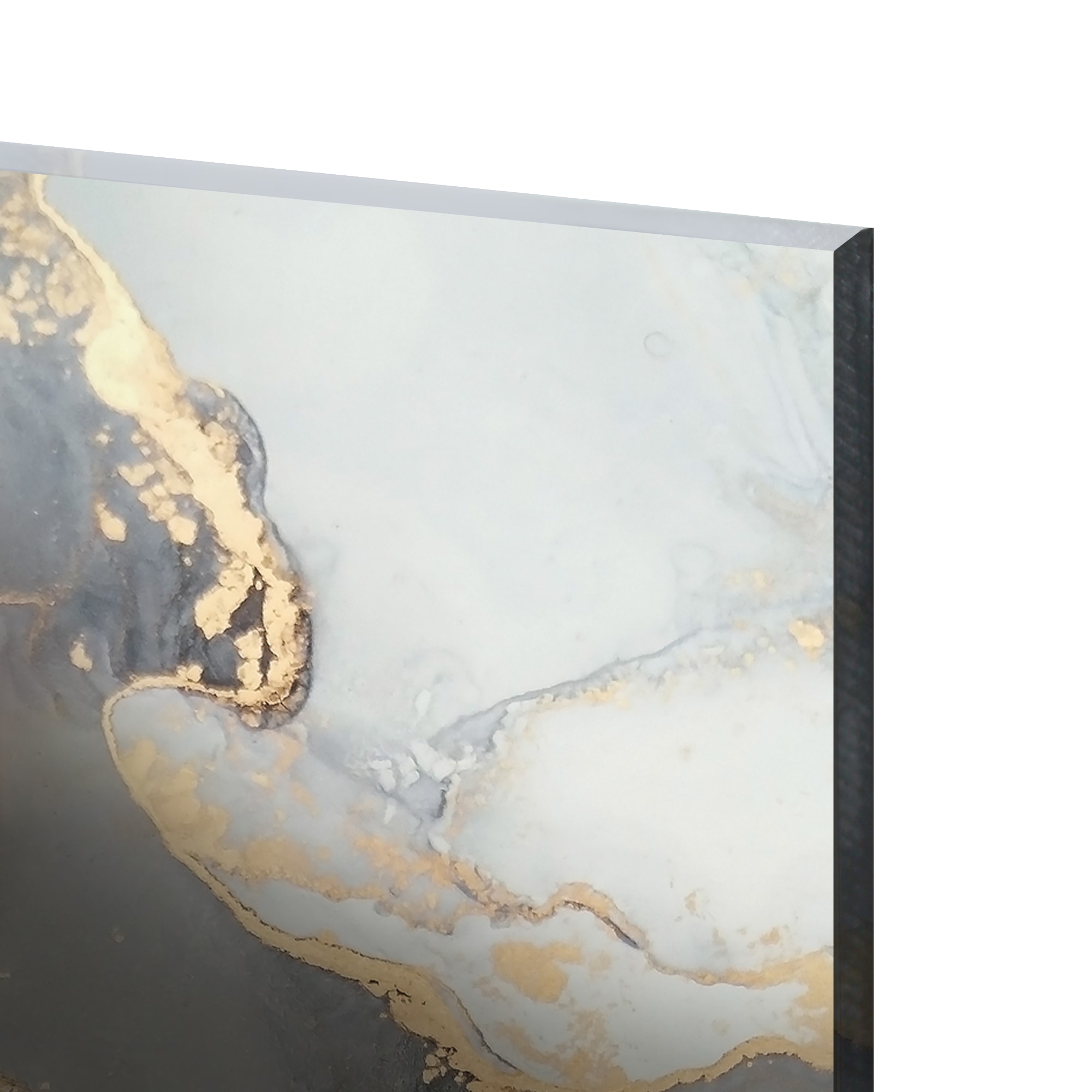 82977337 Картина на стекле «Белый акрил 3» 40x60 см Santreyd  - Вид №1