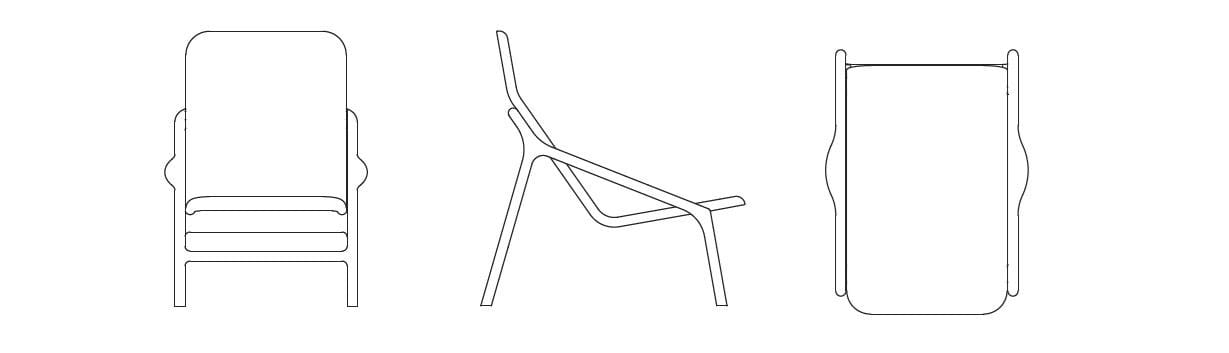 Кресло из массива дерева с подлокотниками Woak Marshall ARCH-00149369 - Вид №3