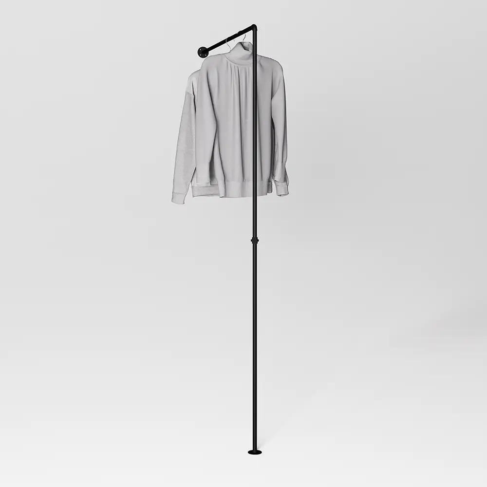 Комплект системы хранения Larvij PIPE05 7.5x100.5x8.5 см цвет черный STLM-2003437 - Вид №1