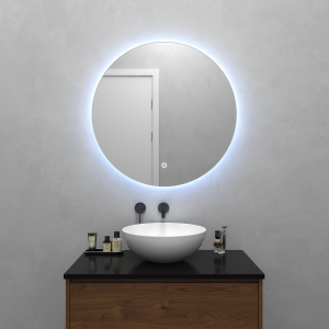 91123064 Зеркало для ванной GGL-03-M-6000-2 с подсветкой 79х79см RAUNTEL STLM-0493442 GENGLASS