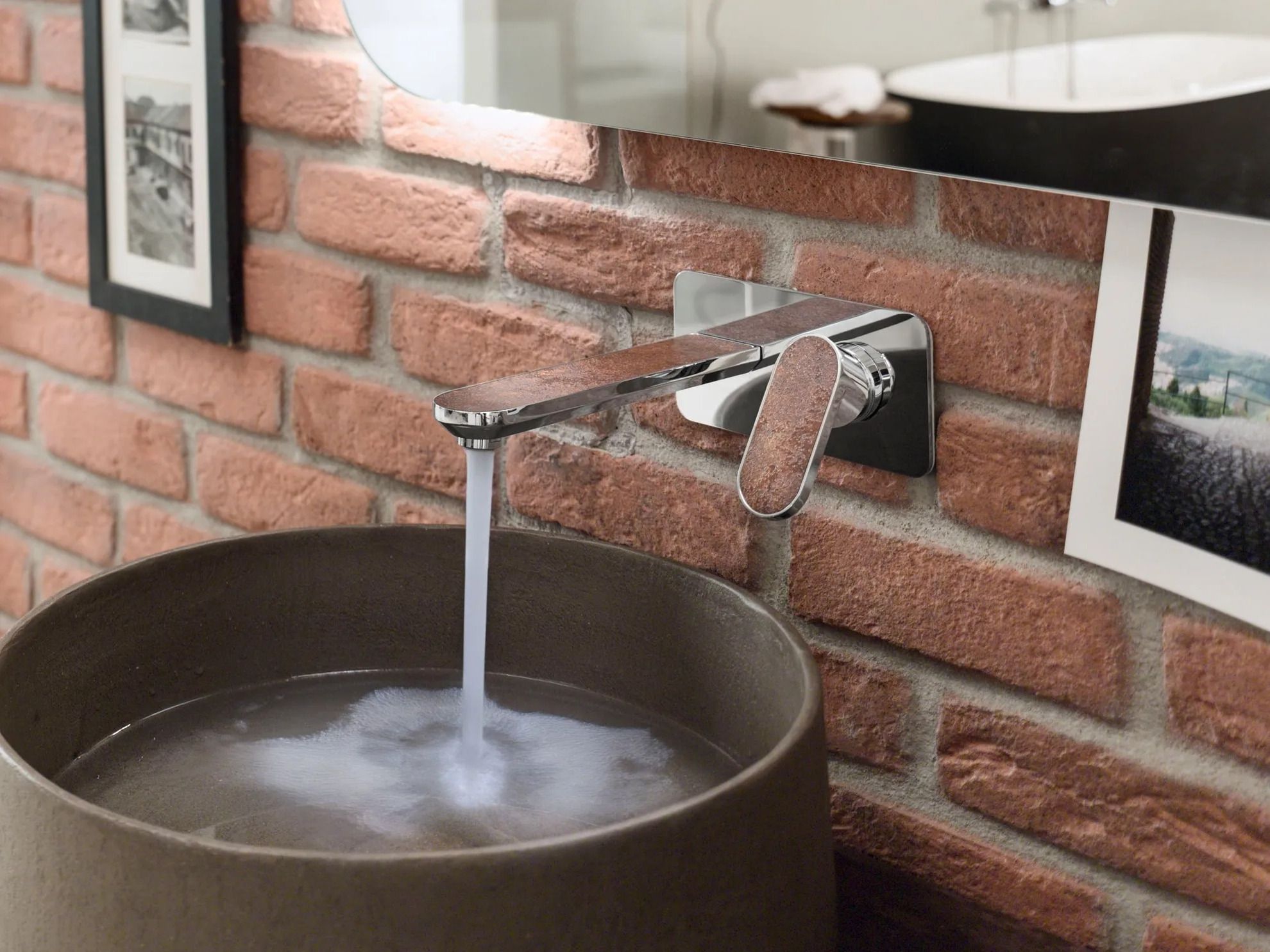 Настенный смеситель для раковины с пластиной Nobili платье ARCH-00024702 - Вид №1