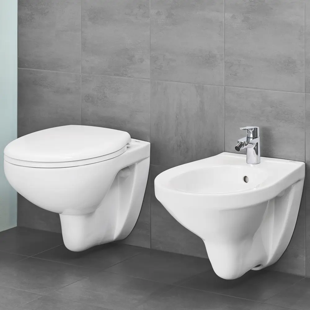 Унитаз подвесной Grohe Bau Ceramic 39351000 безободковый с микролифтом STLM-2197433 - Вид №8