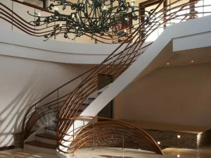 Siller Treppen Г-образная открытая лестница из массива дерева Moscow