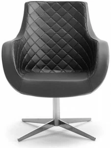 Leyform Кожаное кресло с 4 спицами и подлокотниками  516104