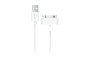 17565084 Дата-кабель USB - 30 pin, 1м, белый 37601 BorasCO