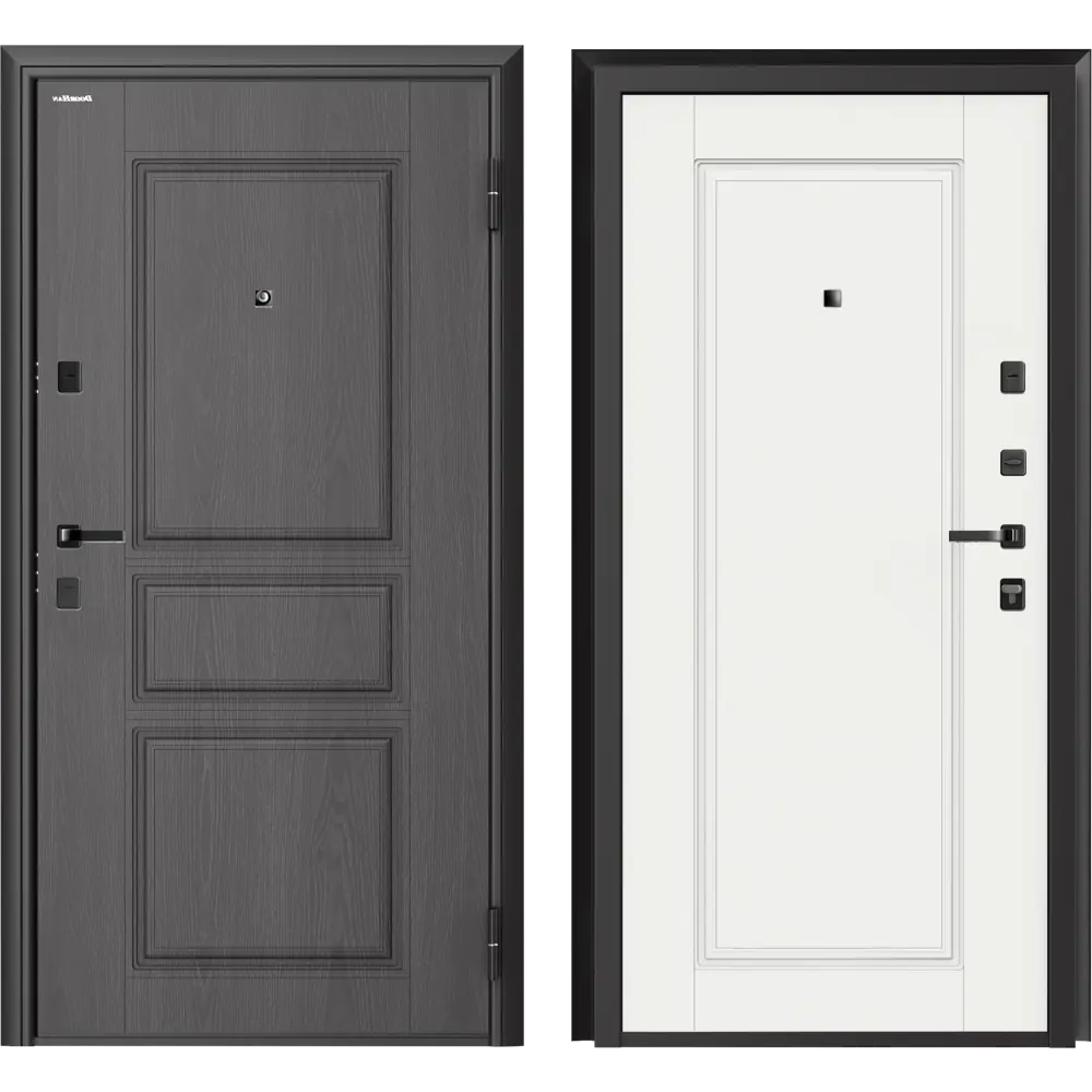 Дверь входная металлическая Квадро 88x205 см правая малибу DOORHAN STLM-2072847