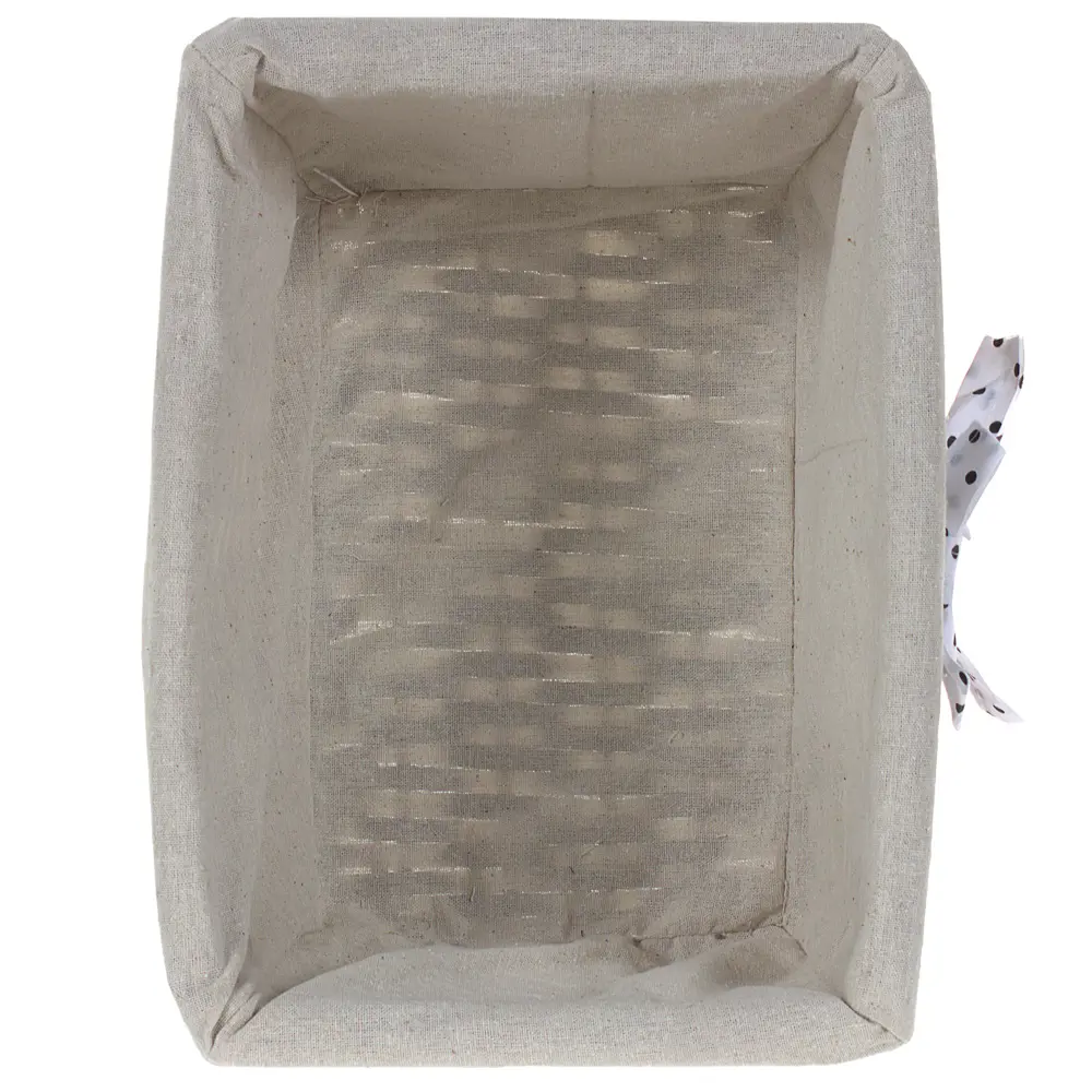 Корзина Ива с декоративным чехлом 35x18x25 см плетенье цвет коричневый STORIDEA STLM-2127152 - Вид №1