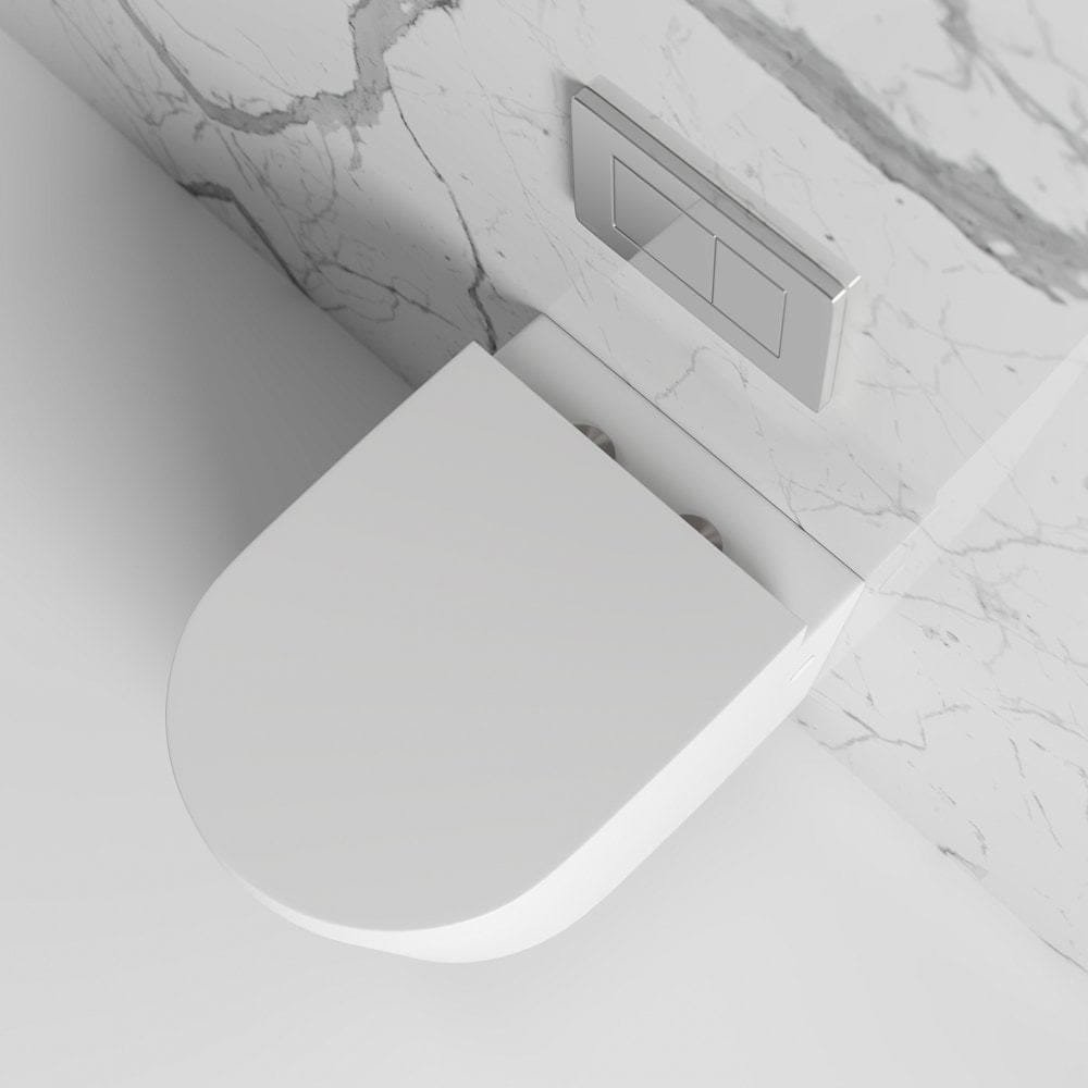 Керамический подвесной туалет с пластиной и сливной кассетой LUSSO без ARCH-00082135 - Вид №1