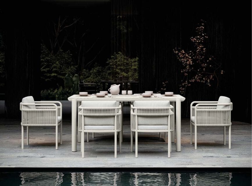 Алюминиевый прямоугольный садовый стол SNOC ссылка ARCH-00111812 - Вид №1