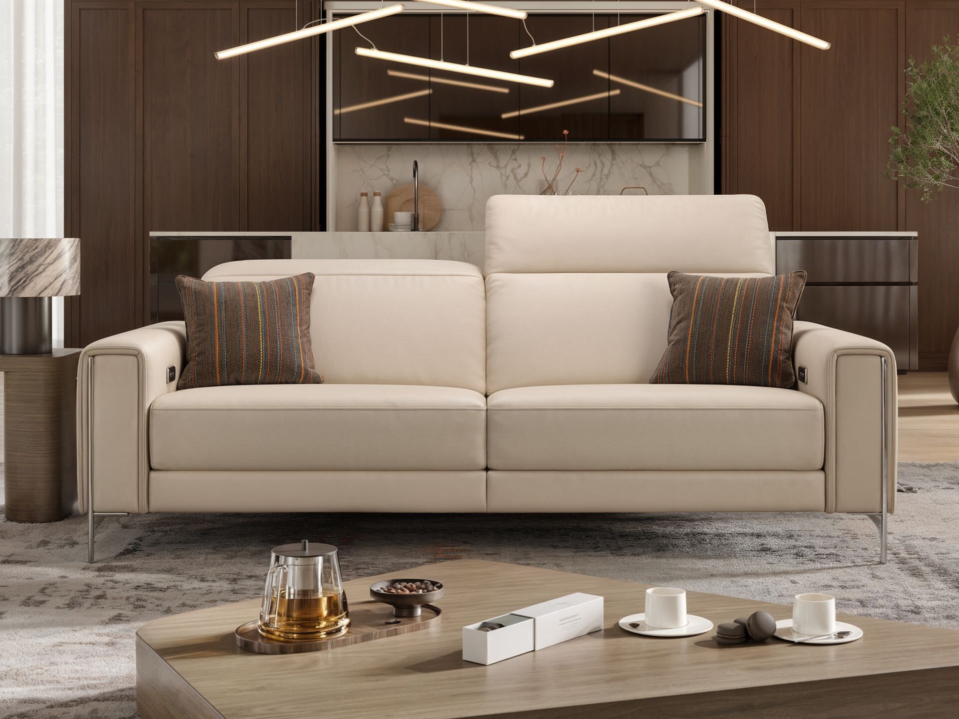 3-местный кожаный диван Sofanella Bellagio ARCH-00135536 - Вид №4