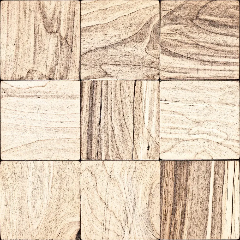 Деревянная мозаика СВИФТ 100x100 мм 300x300 мм 82625491 STLM-2042519 Santreyd 