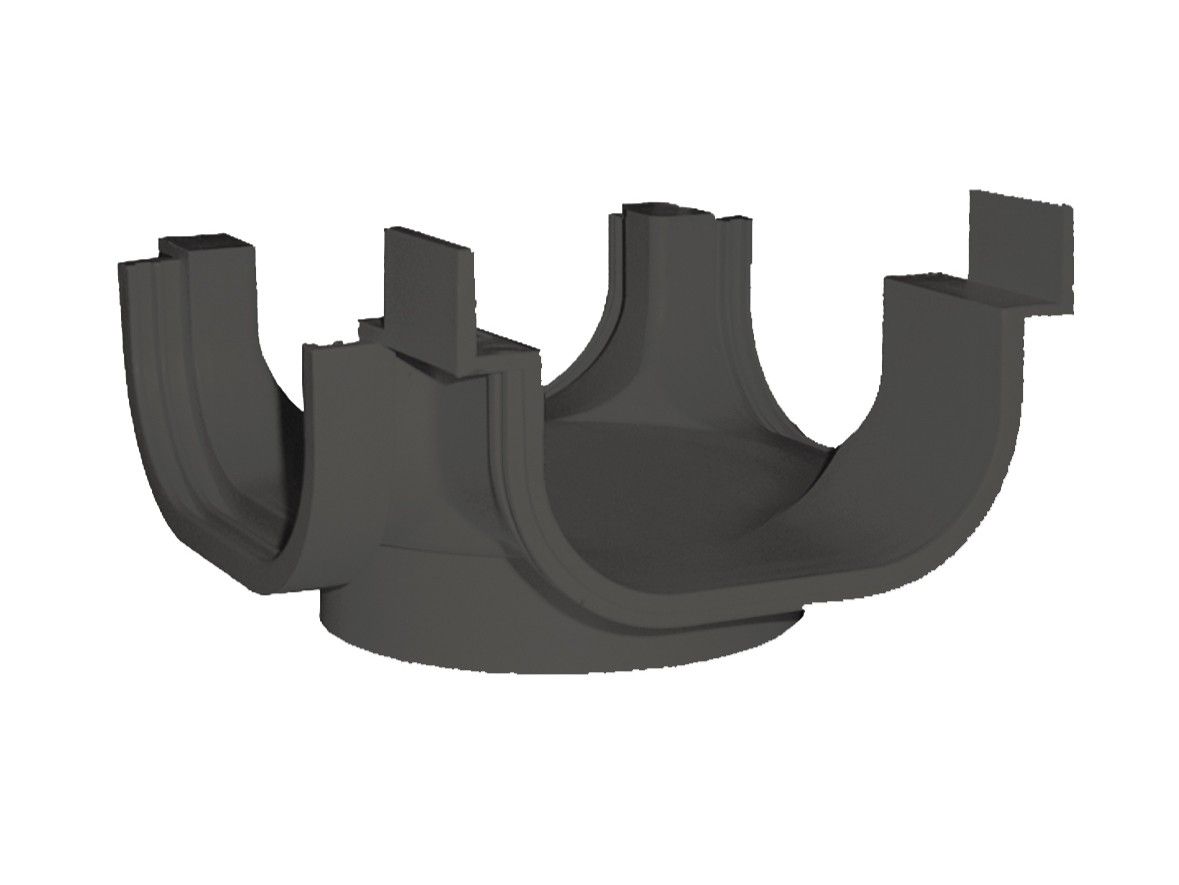 ПП 4-ходовой сливной сустав для канала 130xl низкий First Corporation First Plast ARCH-00042330 - Вид №1