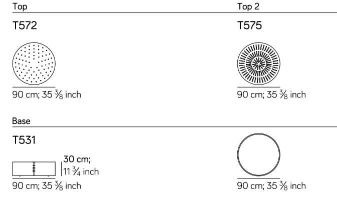 Журнальный столик с металлическим основанием и кожаным верхом Amura сита ARCH-00015307 - Вид №3