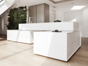 Kitchen with island