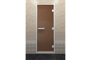 19823320 Дверь для бани Хамам бронза матовая, 1900х700 мм УТ-00011462 DoorWood