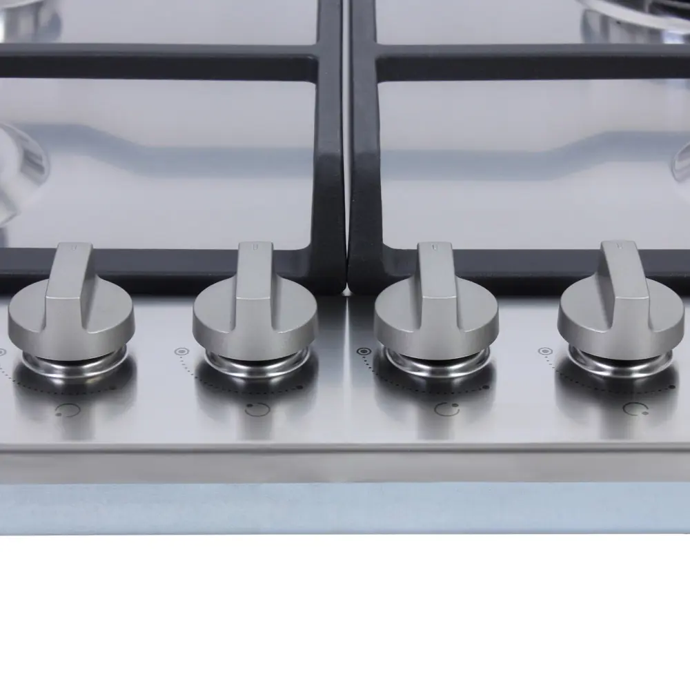 Варочная панель газовая Indesit THP 641 W/IX/I 4 конфорки нержавеющая сталь STLM-2074448 - Вид №3