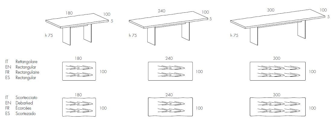 Деревянный прямоугольный обеденный стол Olivieri ARCH-00137709 - Вид №2