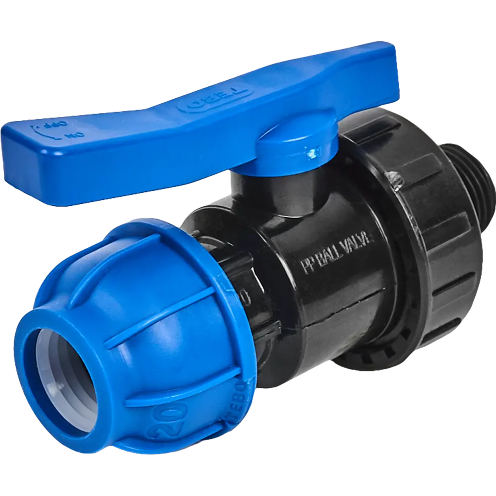 Шаровой кран Santreyd ПНД 20 мм с наружной резьбой 1/2" 82382748 STLM-0026033