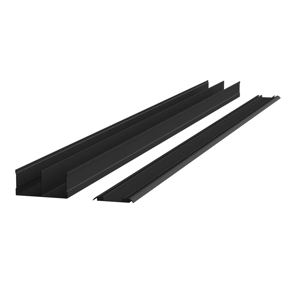 Дверь-купе KONSENSA 244.5x60.4 см с зеркалом профиль черный STLM-2151697 - Вид №5