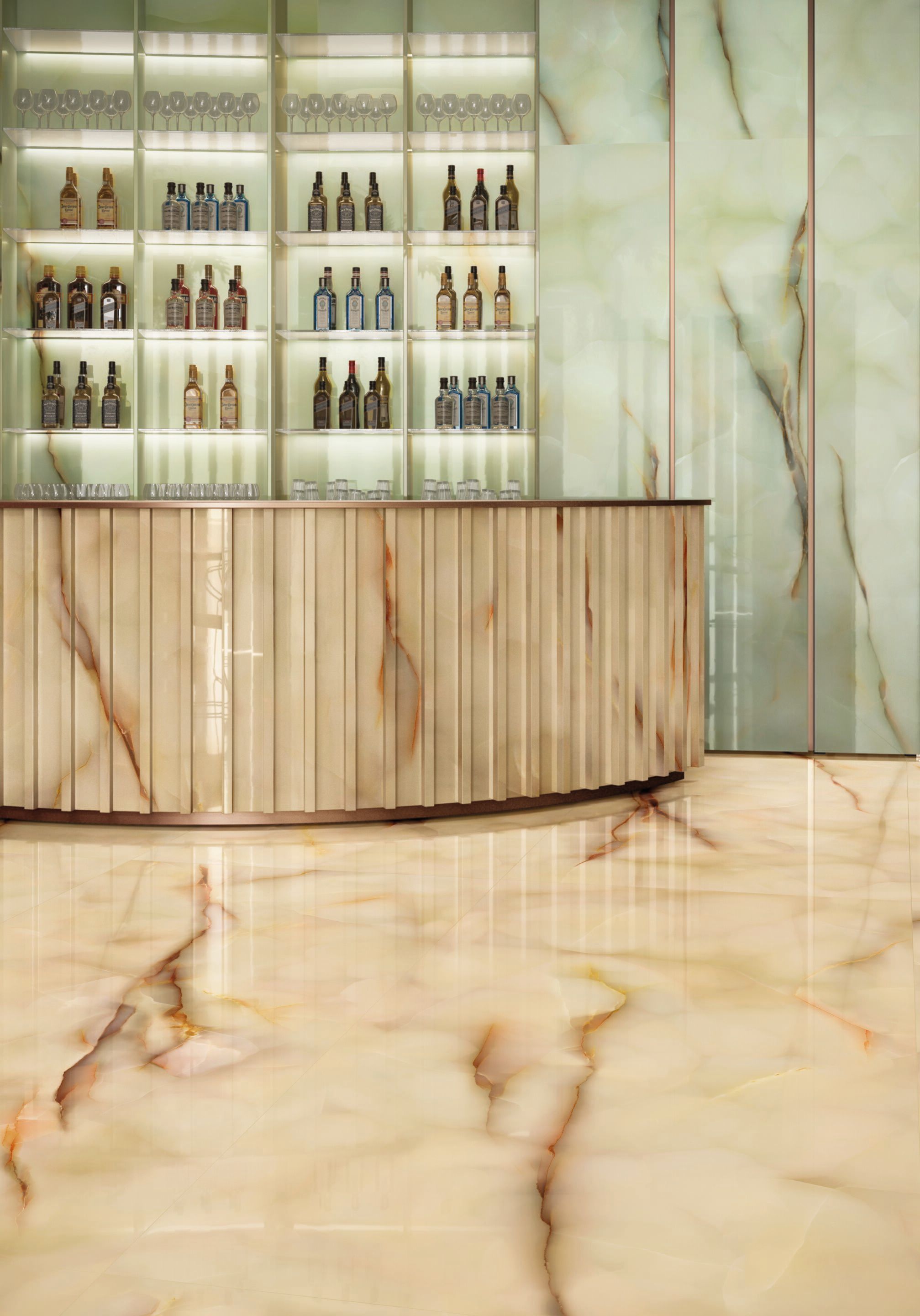 Пол / керамогранит с мраморным эффектом EmilCeramica чистый Оникс мраморные полотна ARCH-00149046 - Вид №1