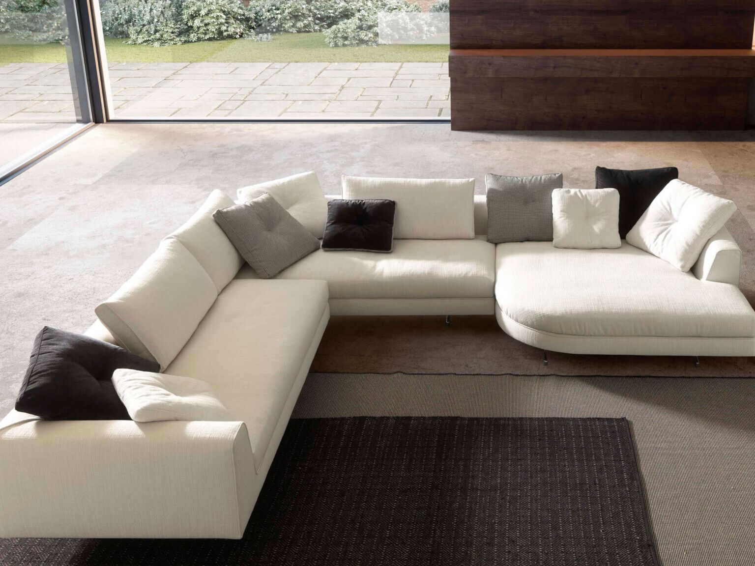 Секционный угловой диван из ткани VALENTINI Eduard New ARCH-00074004 - Вид №3