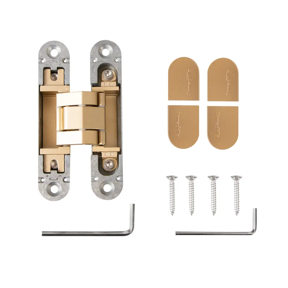 Скрытая петля дверная U3D3000 115x23x26 мм ЦАМ цвет золото ARMADILLO STLM-2107150 - Вид №2