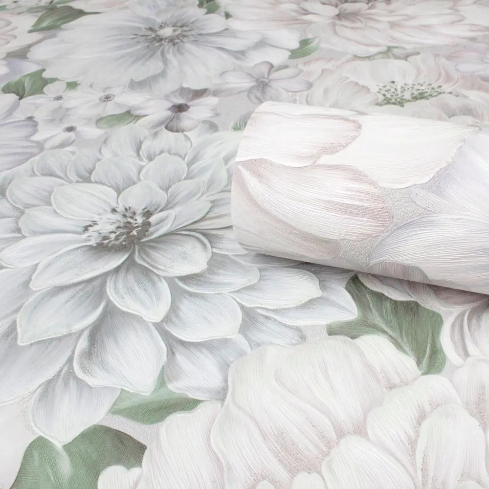 Erismann Laure: Флизелиновые обои небесно-голубого оттенка для гармонии интерьера 89372666 Laura STLM-1386196 - Вид №2