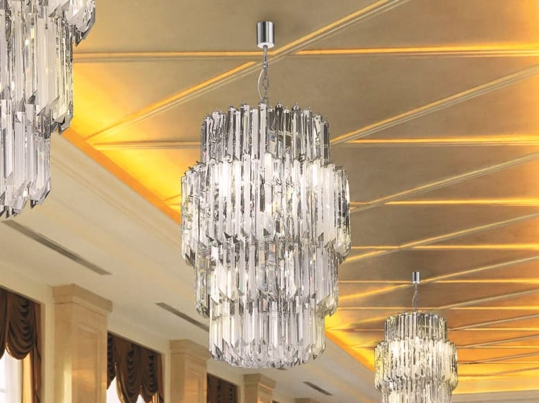 Стеклянный подвесной светильник Patrizia Volpato кристаллы ARCH-00086480