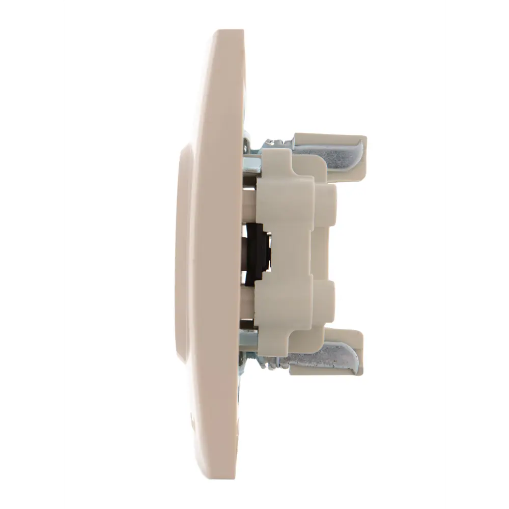 Розетка двойная Lezard Karina без заземления цвет кремовый STLM-2155562 - Вид №2