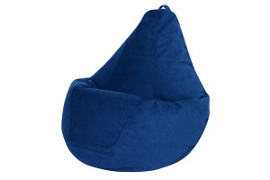 17995249 Кресло-мешок , синий, велюр, р.2XL 5023431 DreamBag
