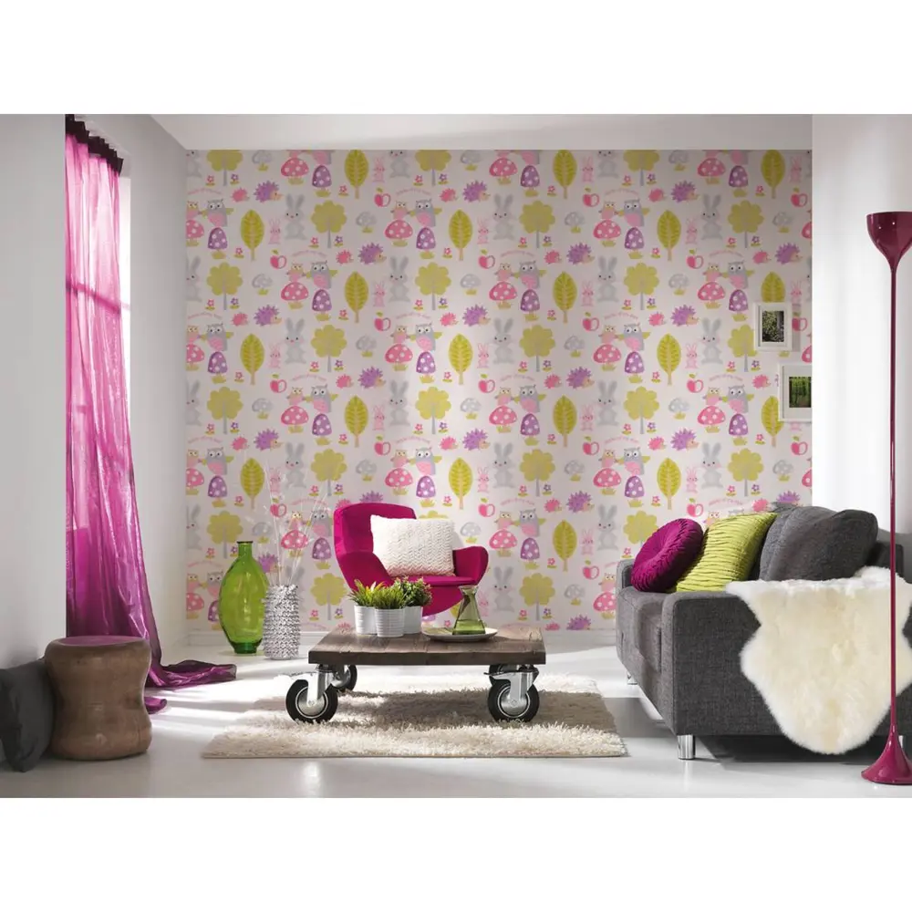 Обои бумажные для детской Ёжики 0.53х10 м АС 935551 A.S. Creation Boys & girl STLM-2139105 - Вид №4