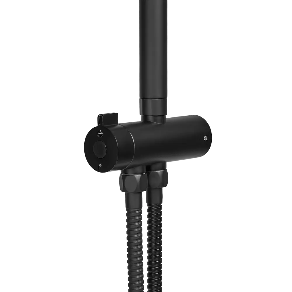 Душевая система KONSENSA Нарни 821372PC 3 режима цвет черный матовый STLM-2172857 - Вид №2