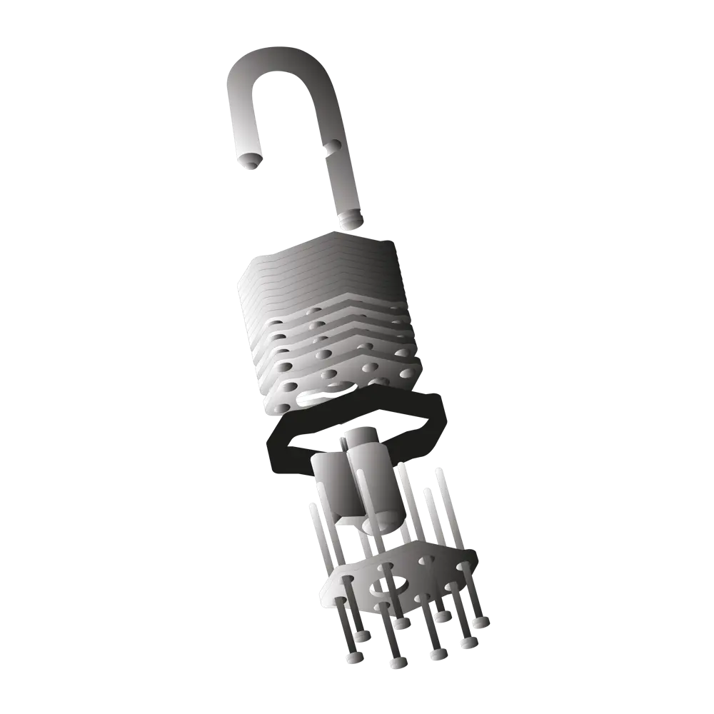 Навесной замок Standers с защитой от влаги для уличных конструкций 82247294 STLM-0023056 - Вид №6
