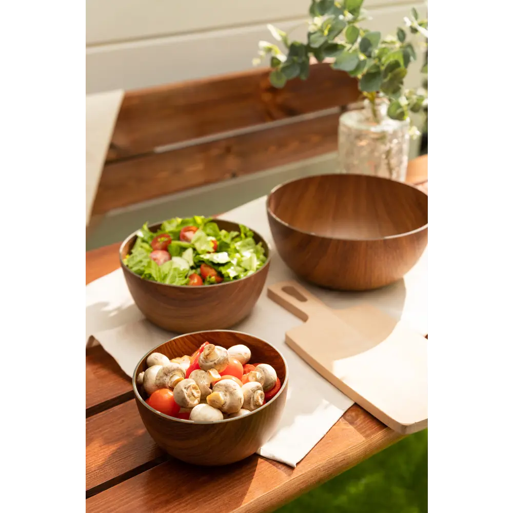 Салатник круглый ø16 h8.5 см пластик коричневый EVELIN STLM-2107262 - Вид №2