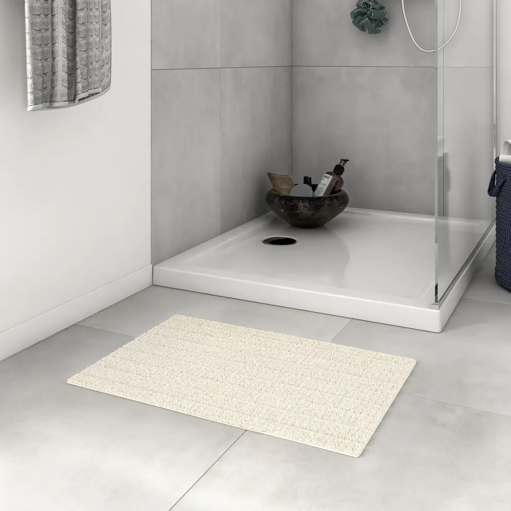 Коврик для ванной Sensea Essential 40x60 см цвет кремовый Twist STLM-2175134