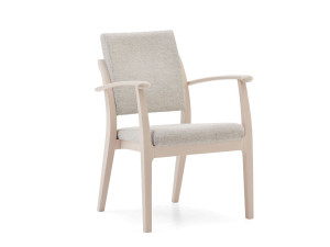 Мягкий штабелируемый стул с подлокотниками