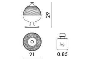 Контейнер / центральный элемент из инженерного пластика Kartell PUMO ARCH-00029601 - Вид №31