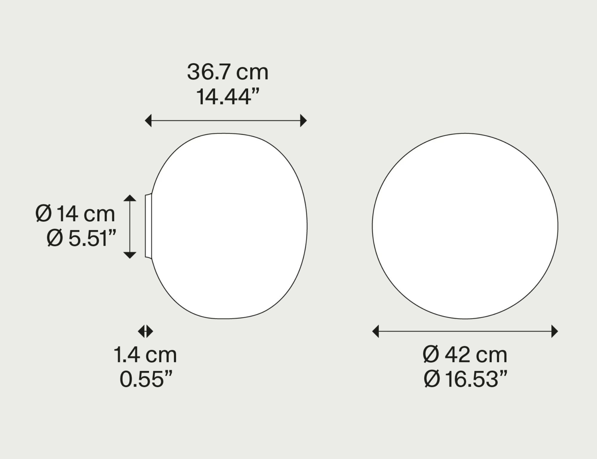 Настенный светильник / потолочный светильник из дутого стекла Lodes Volum ARCH-00101874 - Вид №9