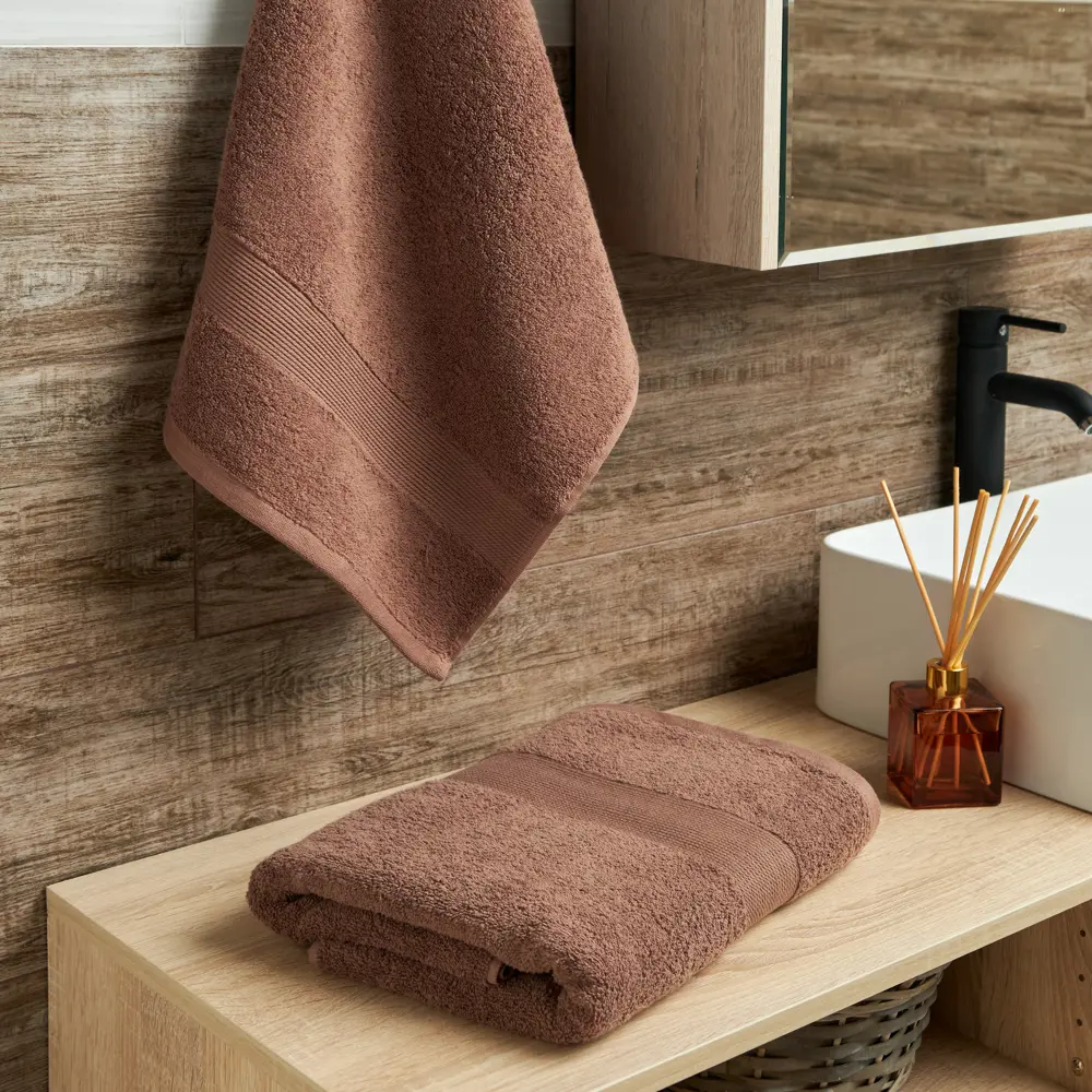 Полотенце махровое Sanpa Home Constance 50x70 см цвет темно-бежевый 89365758 STLM-2113680  - Вид №4