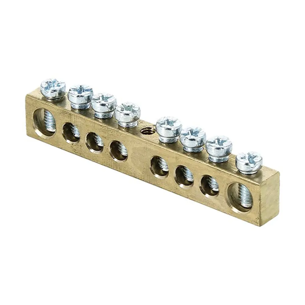 Шина PEN EKF 8 отверстий 6x9 мм латунь STLM-2095516