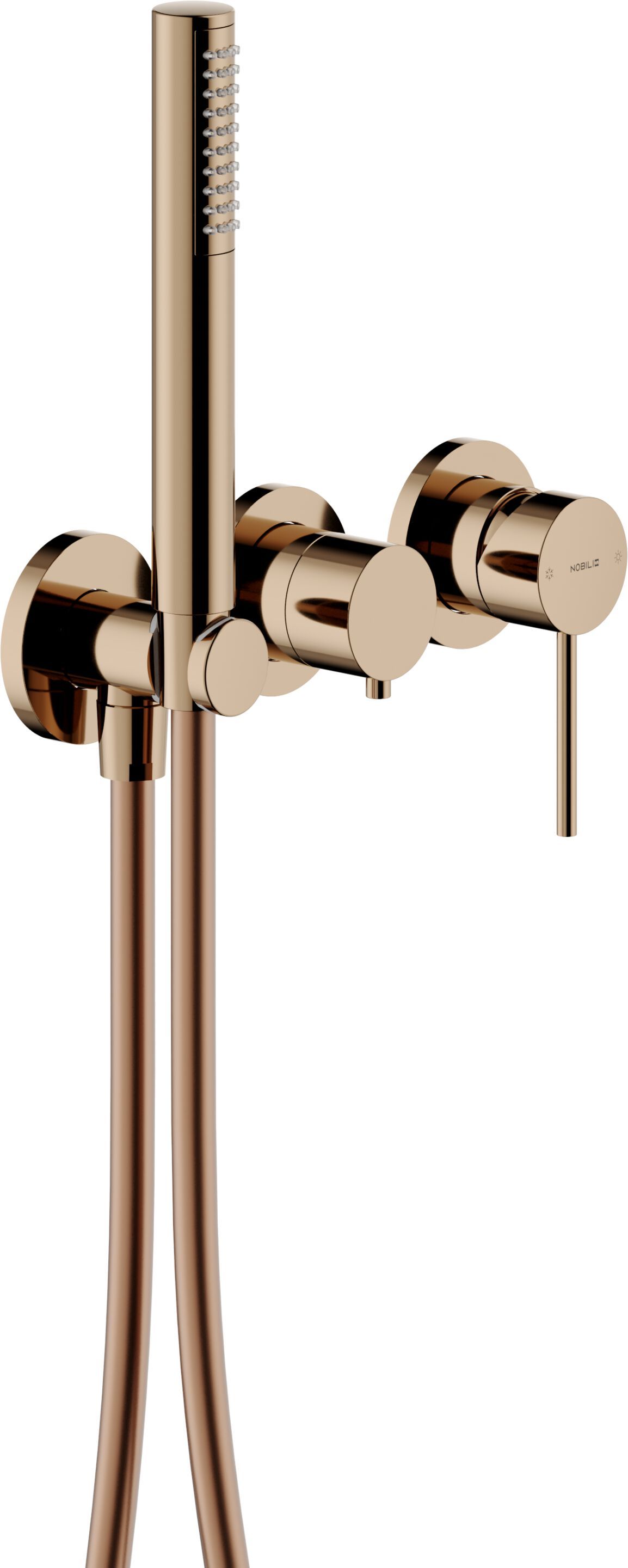 Однорычажный смеситель для душа с 3 отверстиями и ручным душем Nobili Velis ARCH-00073970 - Вид №9