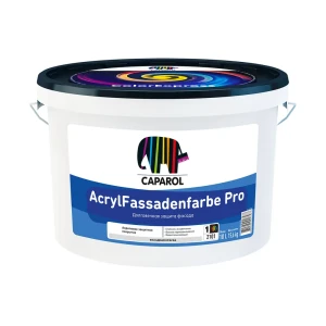 Краска фасадная Caparol acryl fassadenfarbe pro матовая белая база 1 10 л